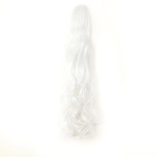 Classic Glam Clip-In Pony White