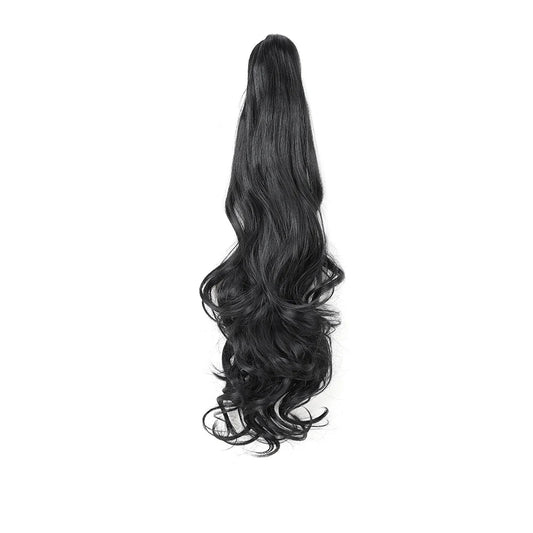 Classic Glam Clip-In Pony Leather Black
