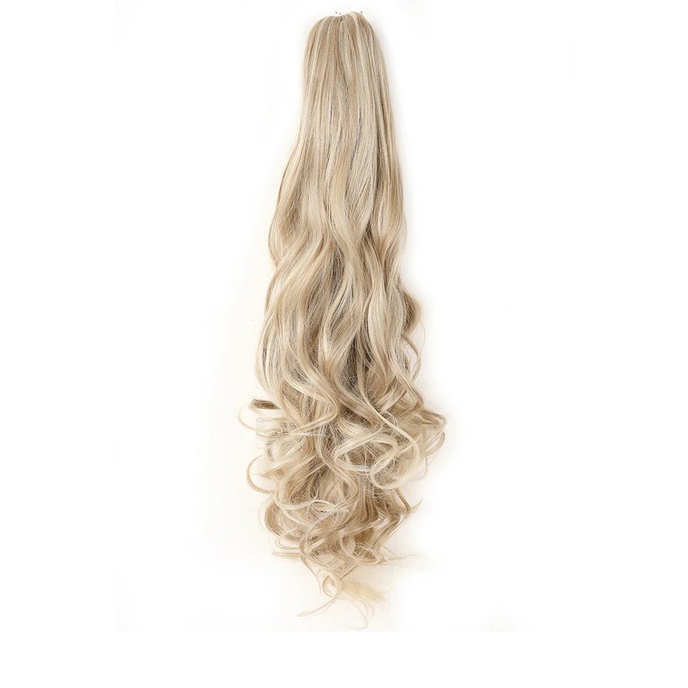 Classic Glam Clip-In Pony Platinum Blonde