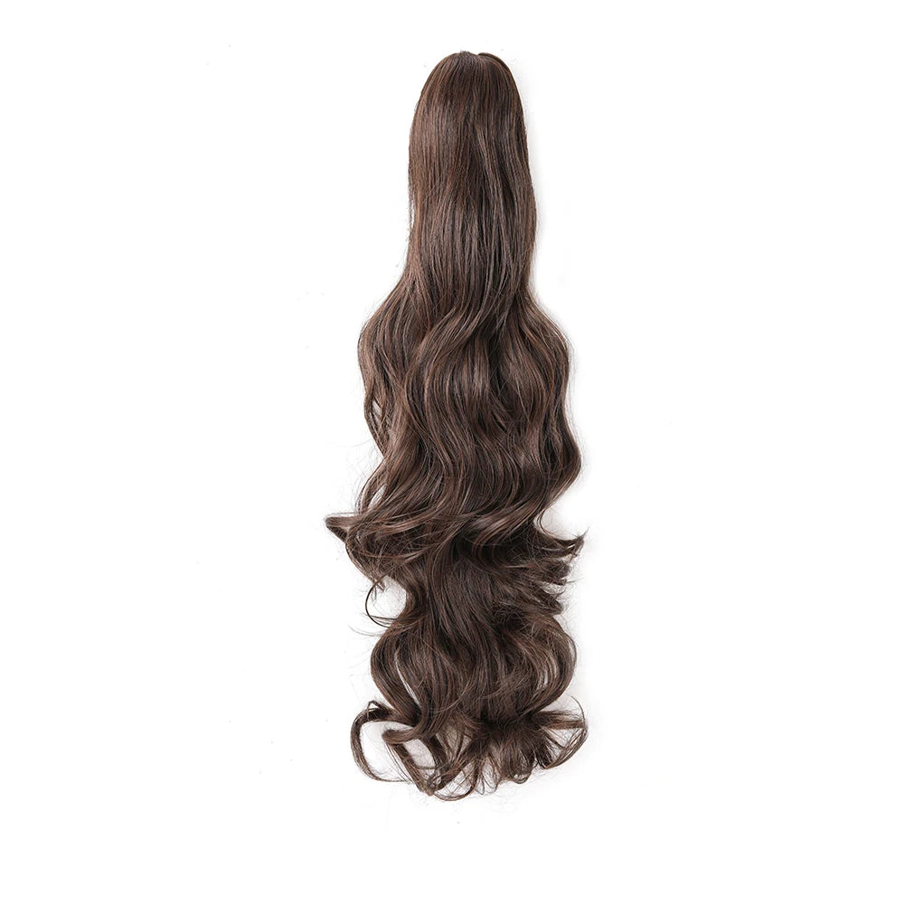 Classic Glam Clip-In Pony White