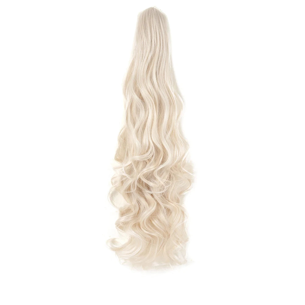 Classic Glam Clip-In Pony Platinum Blonde