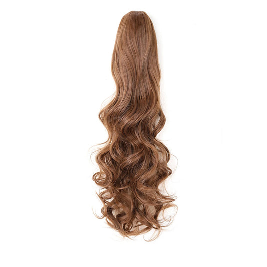 Classic Glam Clip-In Pony Ginger Brown